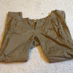 Army green H&M pants